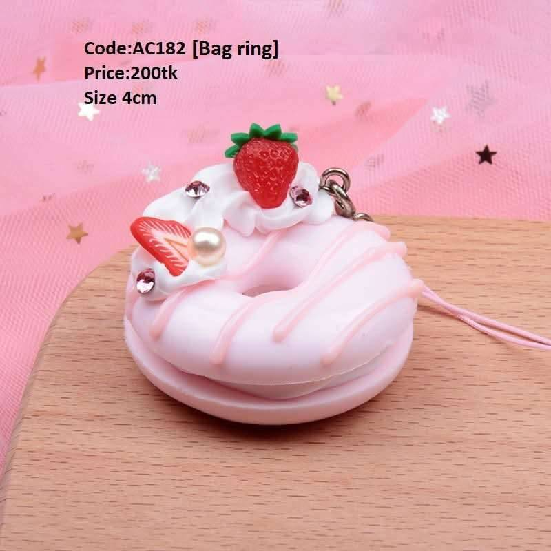 Simulation cake key ring