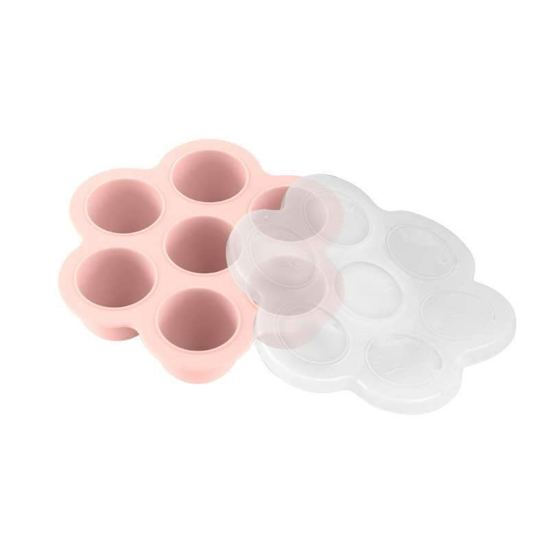 Baby food mold bring a silicon cover 7 grid