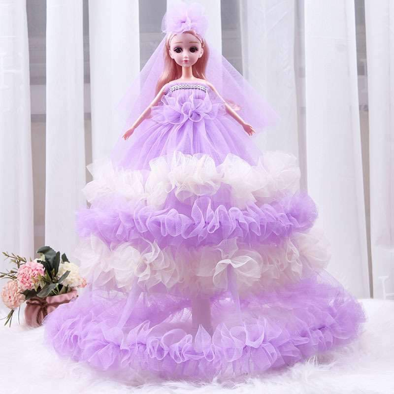 Cute princess pendant cloth doll wedding dress doll