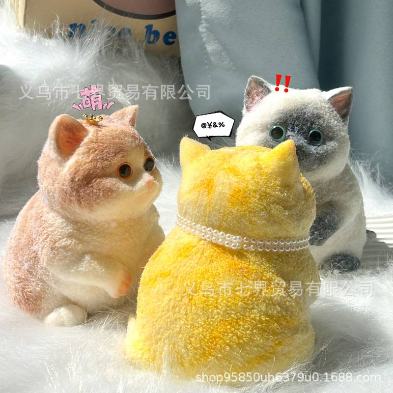 Cute Chubby Cat Plush Soft Stress Relieving Toys