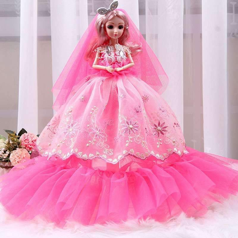 Cute princess pendant cloth doll wedding dress doll
