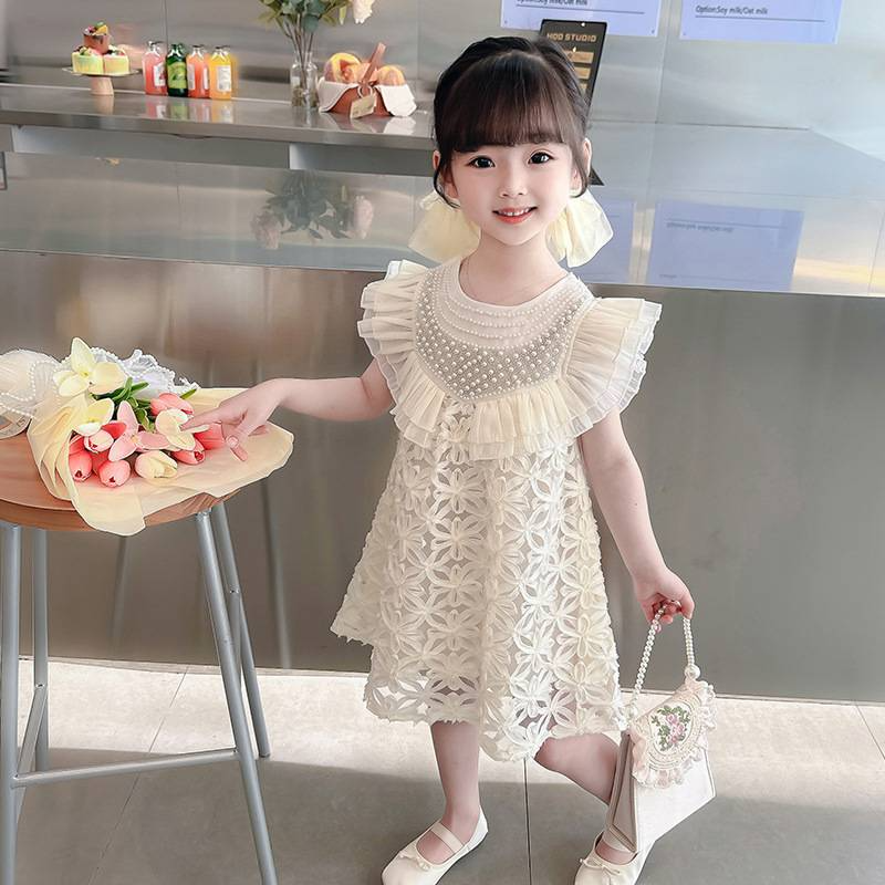 China high quality baby girls dress (only dress) 3-10yrs