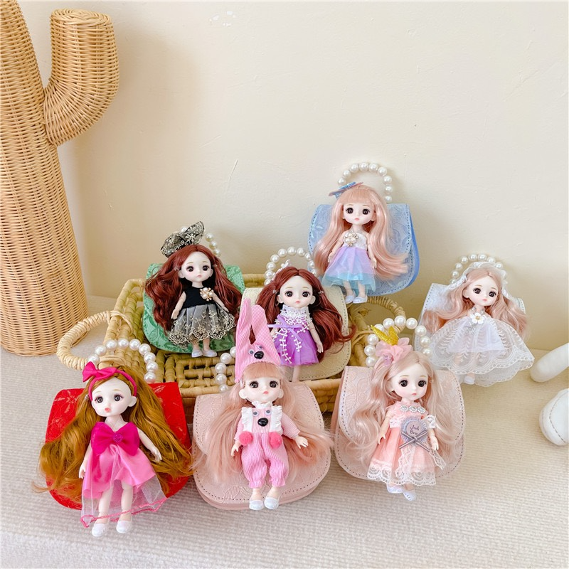 Children's fashionable doll bag mini chain bag
