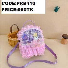 Children's bag girl cute pearl lace princess doll small backpack