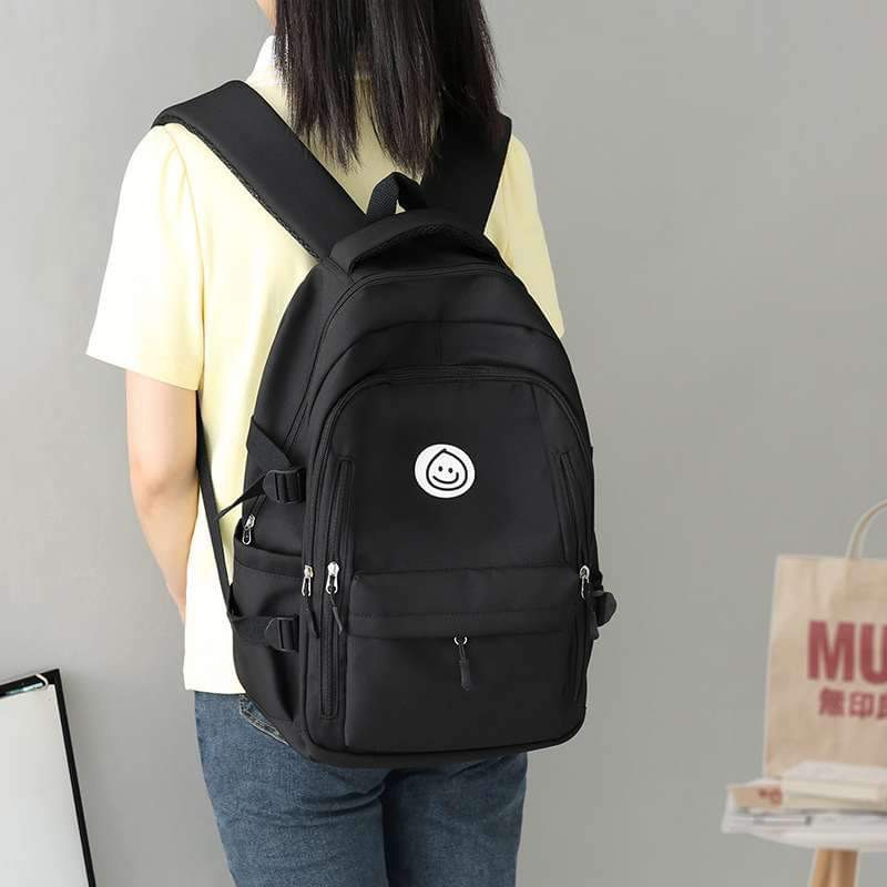 Students simple casual multi-layer school and college backpack waterproof