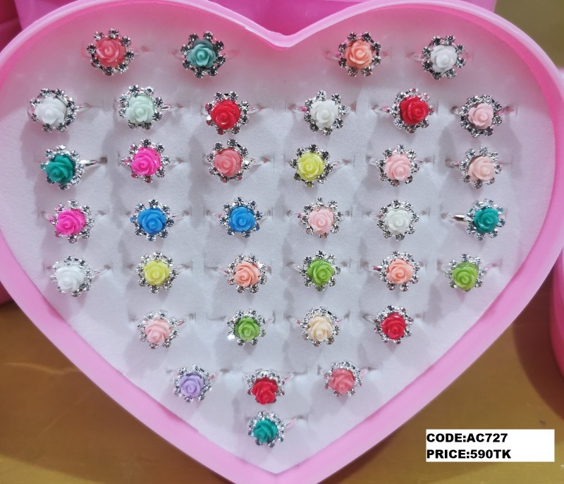 Korean children's  cute princess baby ring 36pcs