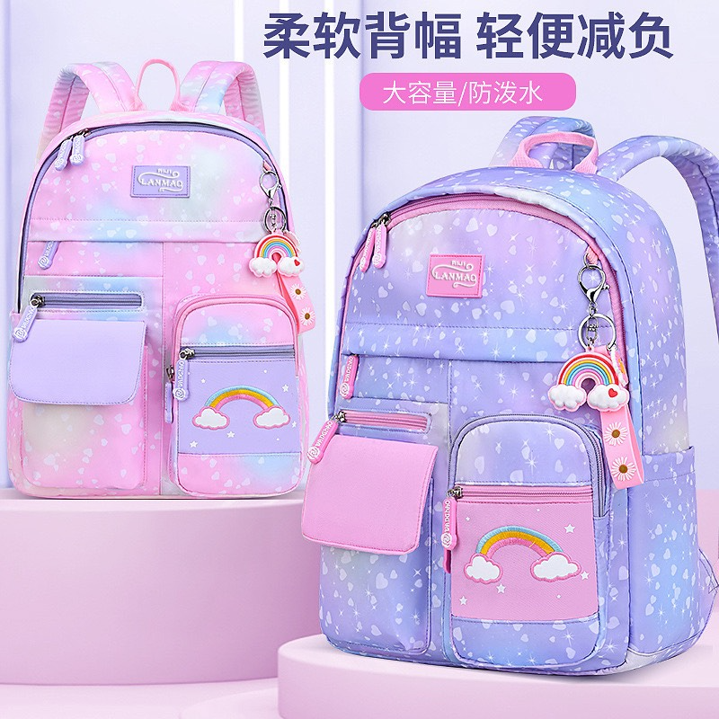 Burden-reducing spine protection waterproof children's shoulders bag