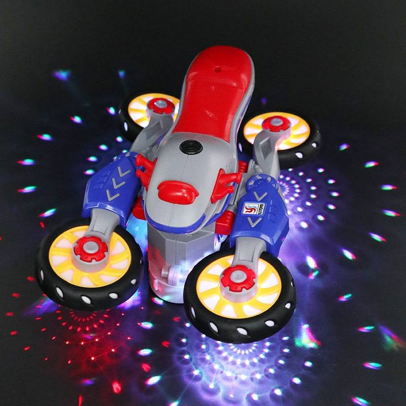 Cute baby bike stunt toy with lighting and sound option