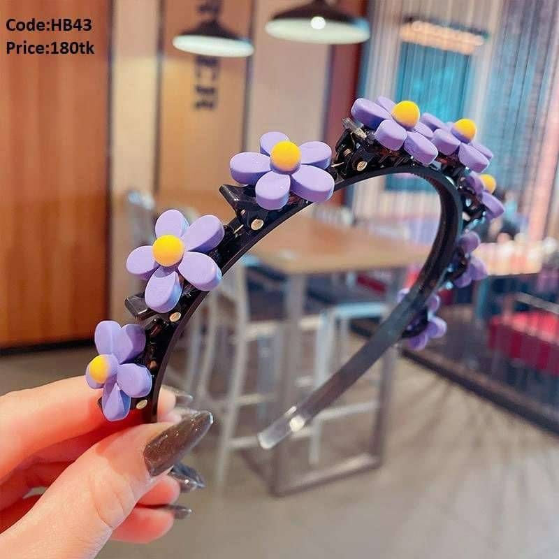 Flower hair round band