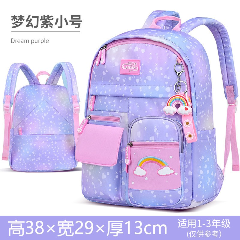 Burden-reducing spine protection waterproof children's shoulders bag
