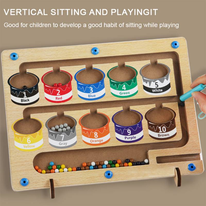 Color Matching Counting Puzzle Board Concentration Training Educational Toys