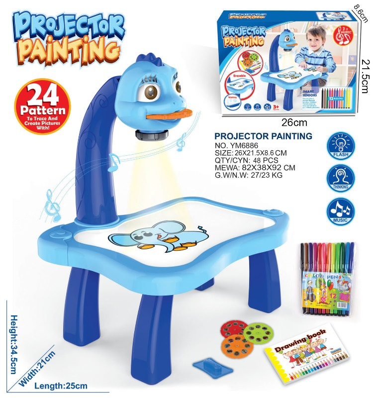 Children's writing graffiti drawing and painting table board