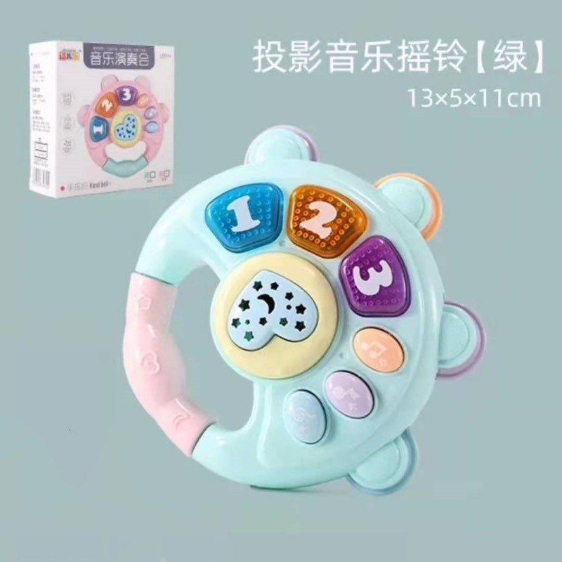 Light projection and musical early educational toys