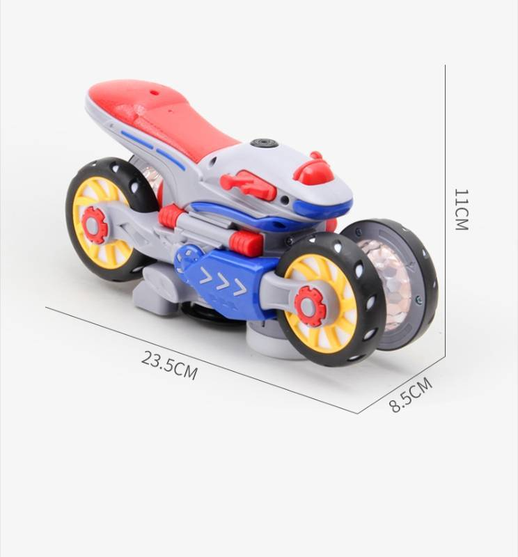Cute baby bike stunt toy with lighting and sound option