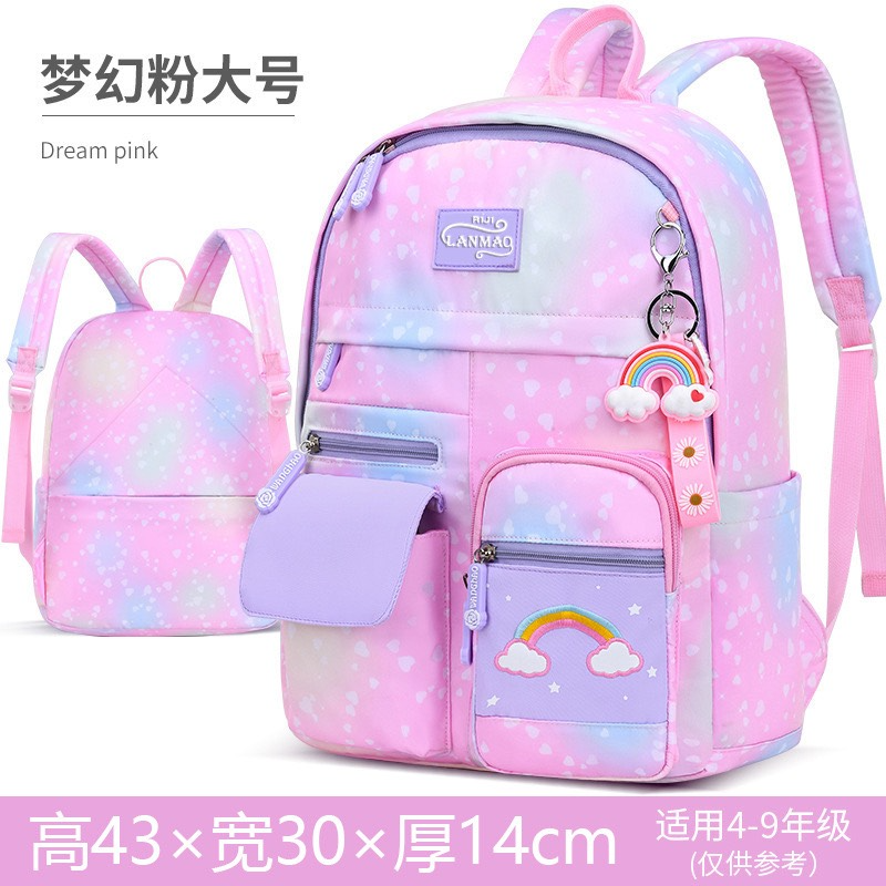 Burden-reducing spine protection waterproof children's shoulders bag