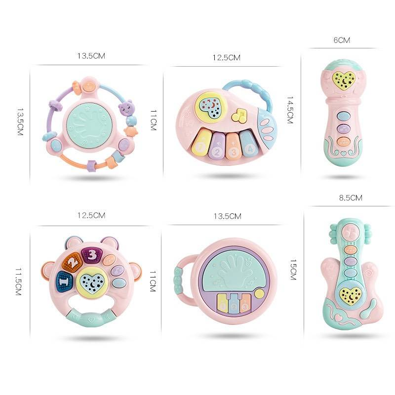 Light projection and musical early educational toys