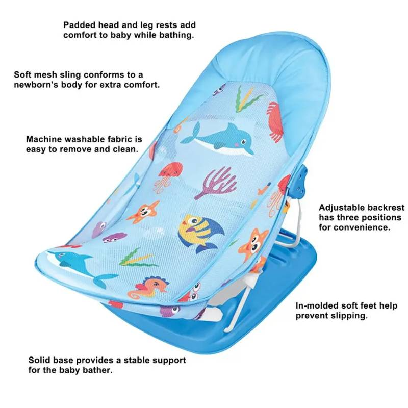 Newborn Baby portable and foldable shower chair