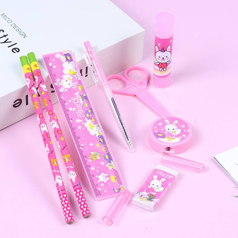 Pencil eraser set