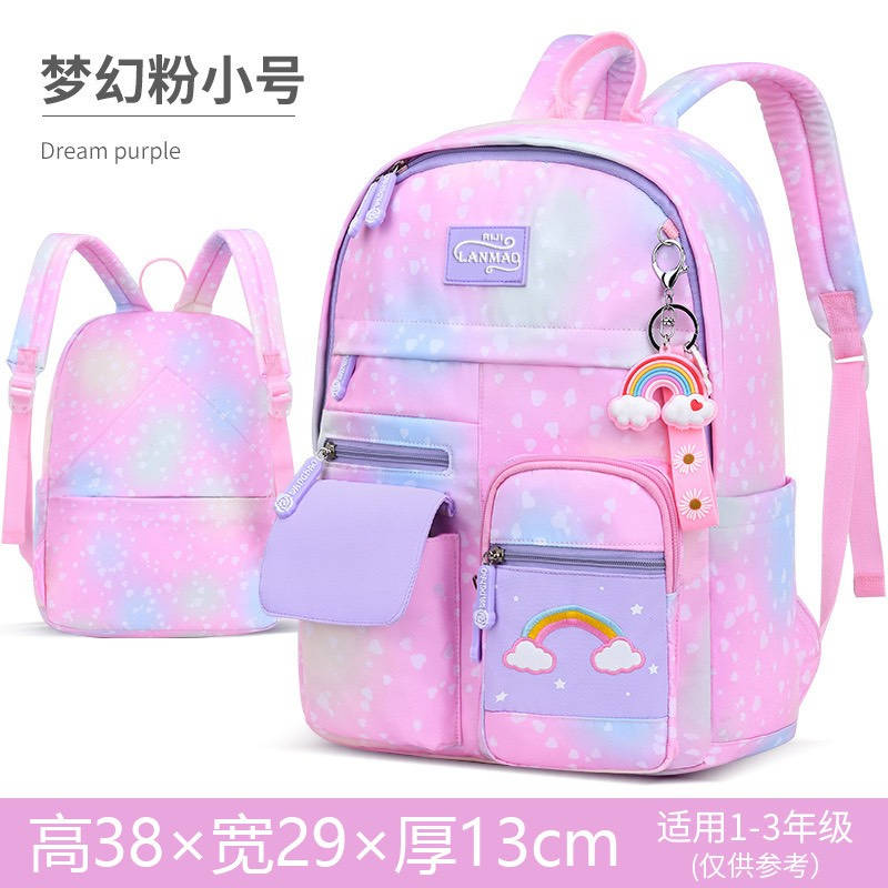 Burden-reducing spine protection waterproof children's shoulders bag