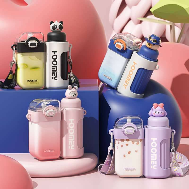 High quality double part 320ml stainless steel hot water pot and 400ml normal water pot