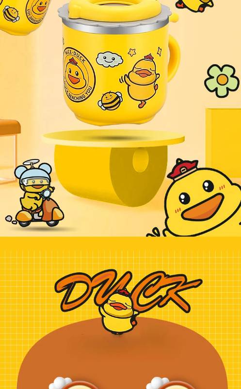 Cute Cartoon Stainless Steel KIds Water Sippy Mug