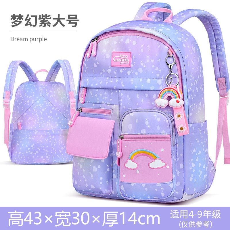 Burden-reducing spine protection waterproof children's shoulders bag