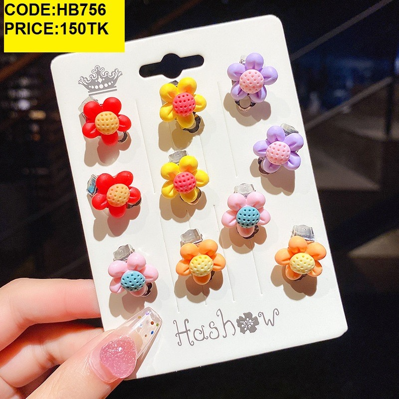 Children’s tip earring 5pair set