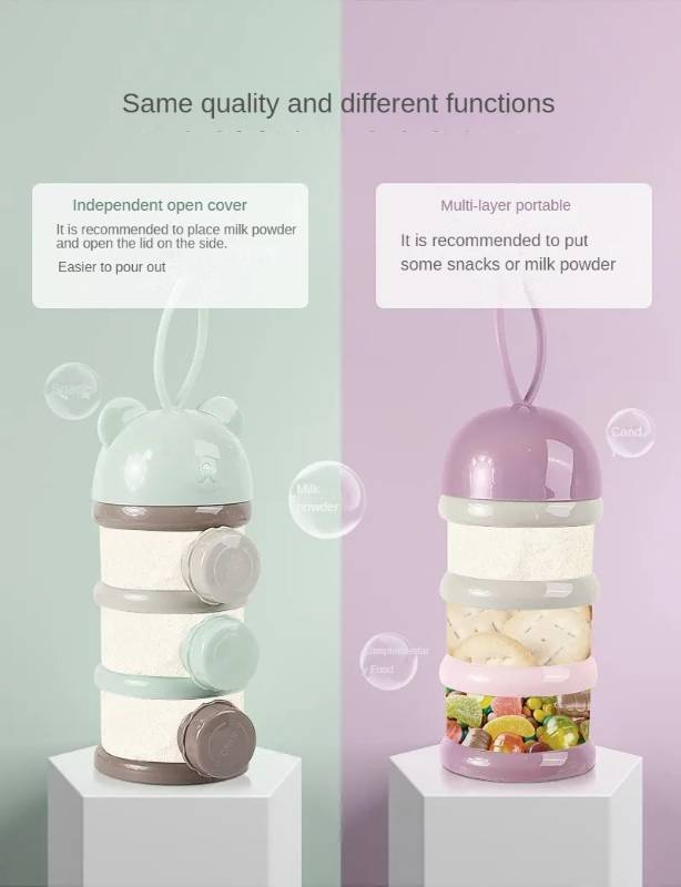 Portable 3layer baby milk storage and food storage